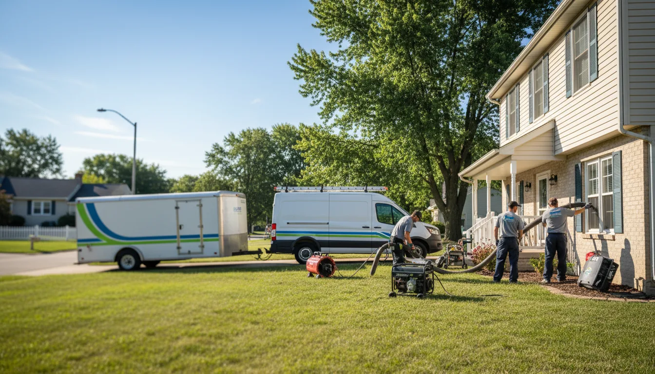 Flooded Basement Restoration And Cleanup With Repair in Niles, IL near me